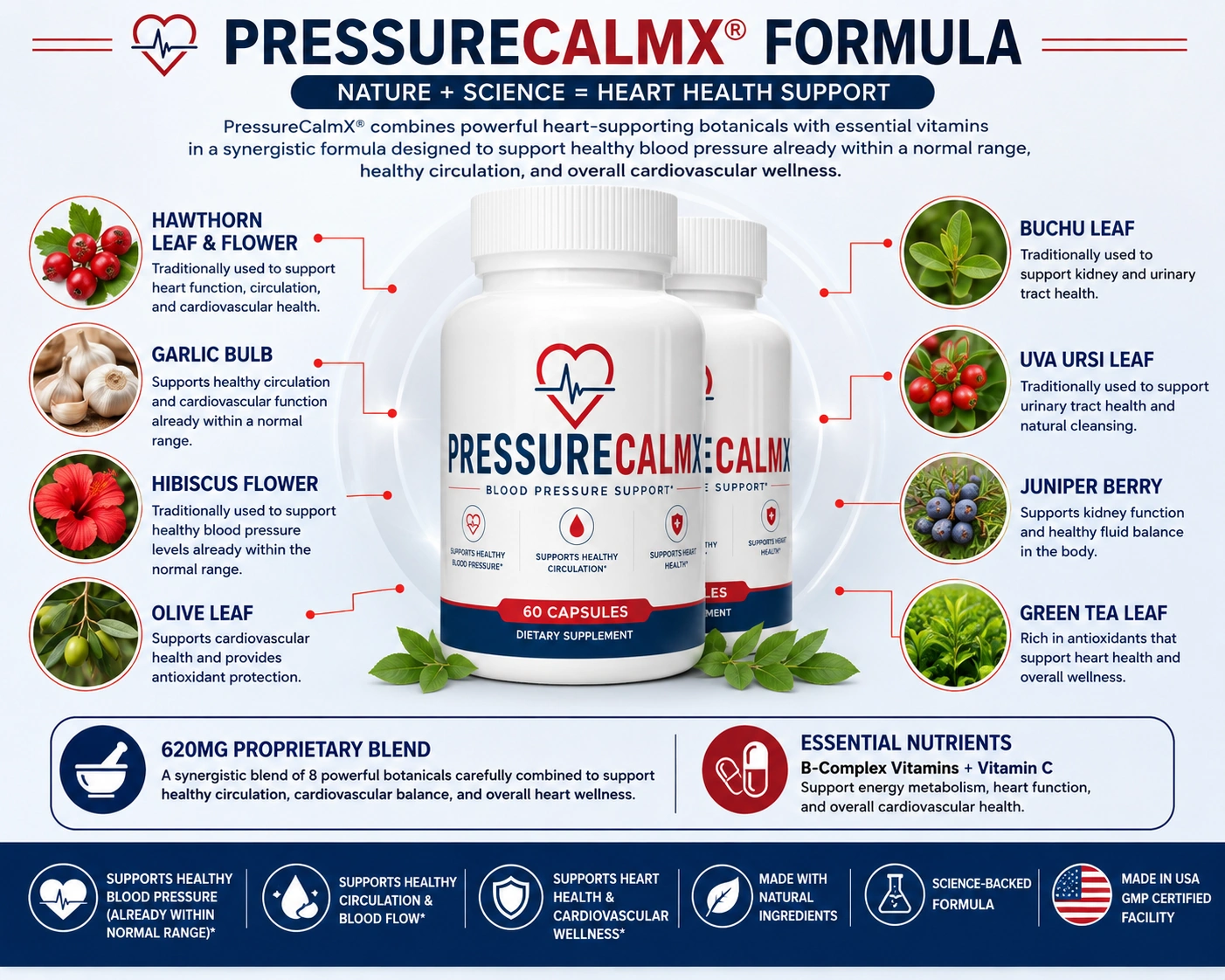 PressureCalmX proprietary blend formula illustration